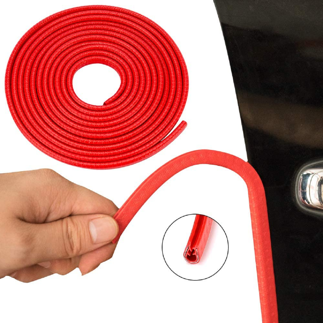 Şerit Fitil Kırmızı 6mm 5 Metre Yerli