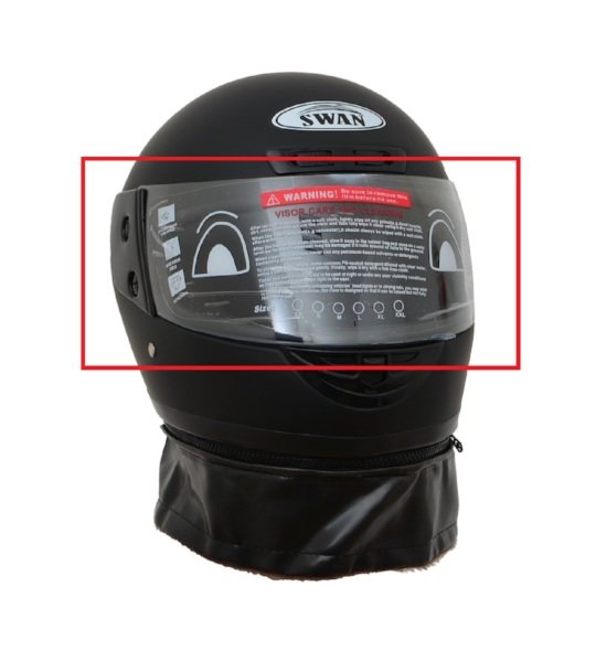 Motosiklet Kask Camı Çeneli Boyunluklu Monero