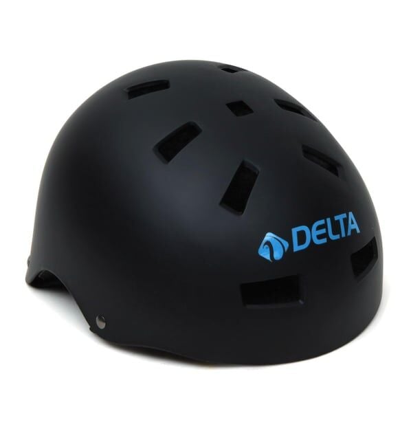 Çocuk Kaskı Bisiklet Siyah Delta