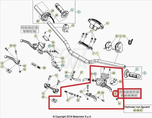 CLUTCH LEVER RR 4T BETA ORJ YP E