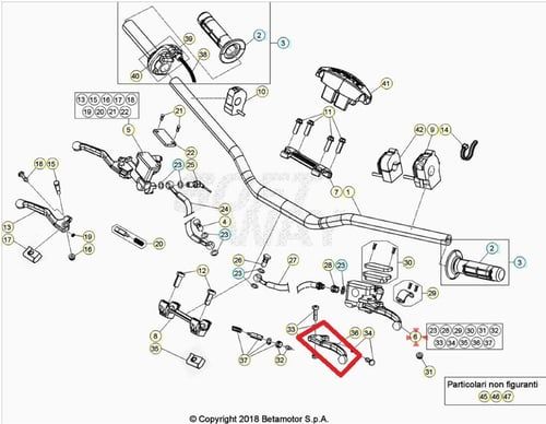LEVER, CLUTCH CONTROL LEVER BETA ORJ YP B1