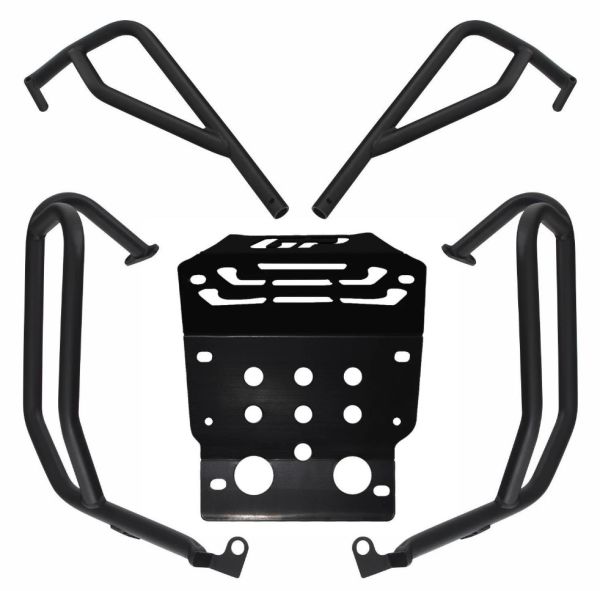 Honda CRF250 Rally 2023-2024 Uyumlu Motor Koruma Demiri Seti Siyah GP Kompozit