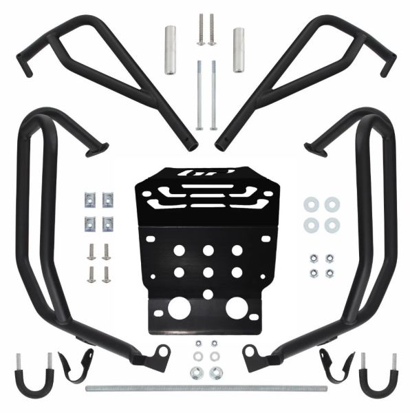 Honda CRF250 Rally 2023-2024 Uyumlu Motor Koruma Demiri Seti Siyah GP Kompozit