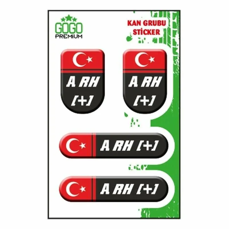 Kan Grubu ARH+ Siyah Dörtlü Damla GOGO