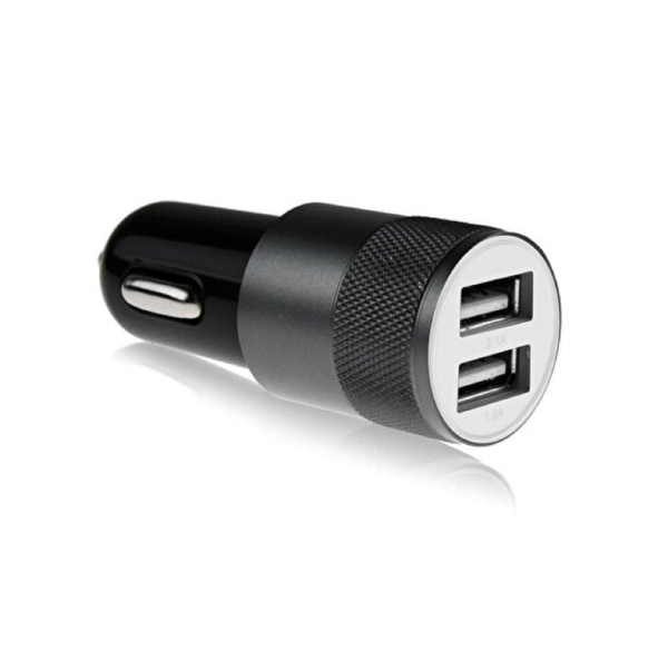 Araç Çakmaklık USB Girişi 2 Çıkışlı Siyah Prc