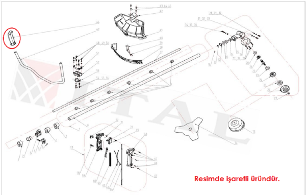 Hyundai Hyx55 Kol Elceği Sol Bisiklet Tipi Orjinal