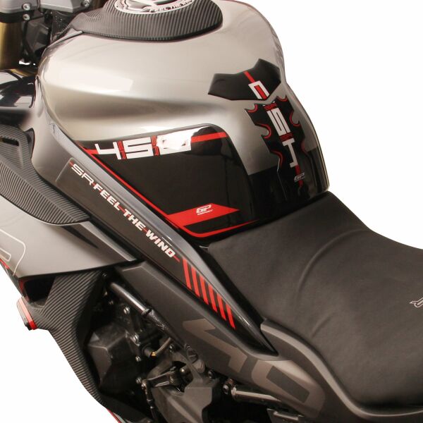 CF Moto 450 SR 2023-2024 Uyumlu Tank Pad Seti Kırmızı GP Kompozit