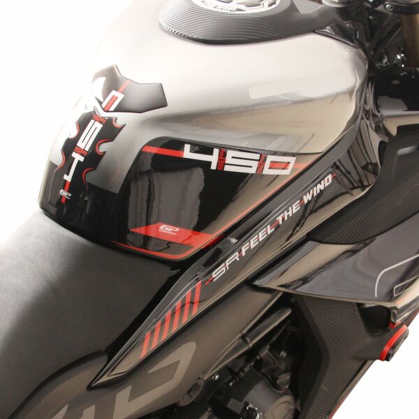 CF Moto 450 SR 2023-2024 Uyumlu Tank Pad Seti Kırmızı GP Kompozit