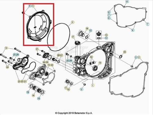 CLUTCH COVER BETA ORJ YP E