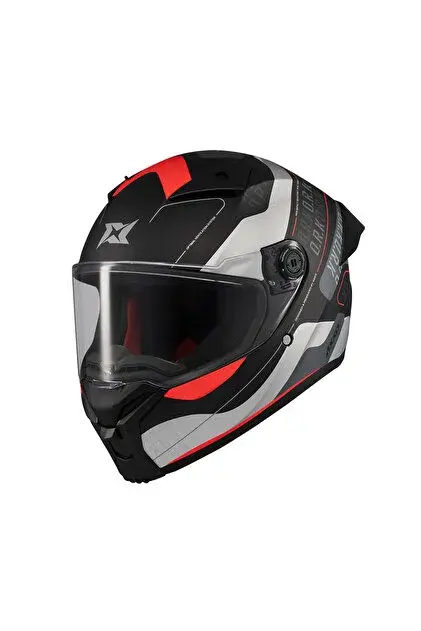 Axxis Fenix Kask ORK B5 Black-Red Matt Beden: L