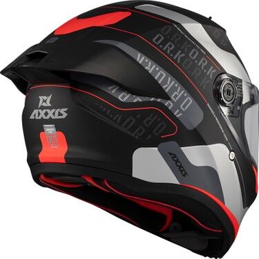 Axxis Fenix Kask ORK B5 Black-Red Matt Beden: L