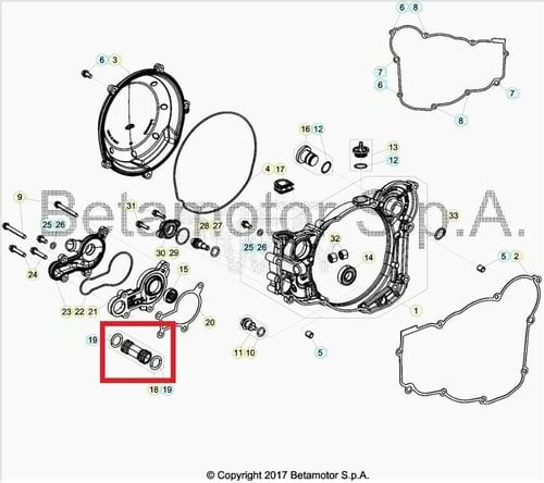 WATER PIPE,COMPLETE BETA ORJ YP B1