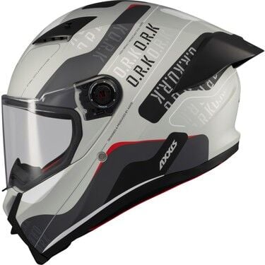 Axxis Fenix Kask ORK C2 Black-White Matt Gloss Beden: L