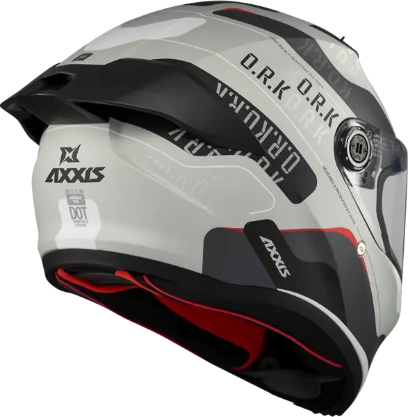 Axxis Fenix Kask ORK C2 Black-White Matt Gloss Beden: L
