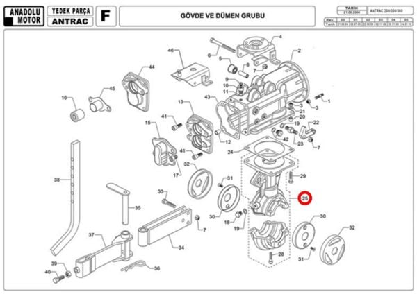 Antrac 200 Şanzıman ve Aks Grubu Orjinal