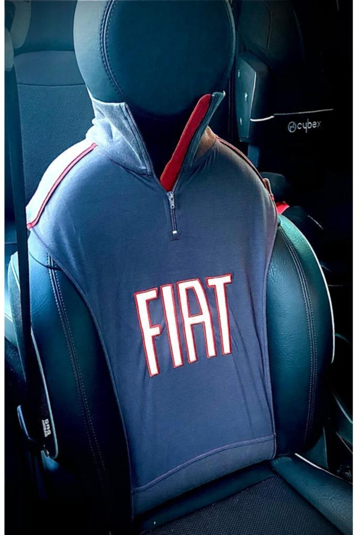 Fiat Fiorino - Linea - Doblo Koltuk Kılıfı Tişört Fermuarlı Gri 2 Li Paket Orjinal