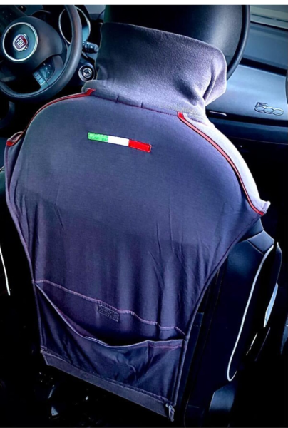 Fiat Fiorino - Linea - Doblo Koltuk Kılıfı Tişört Fermuarlı Gri 2 Li Paket Orjinal