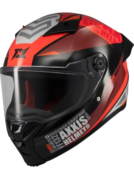 Axxis Fenix Essence Kask B5 Red Matt Beden: L