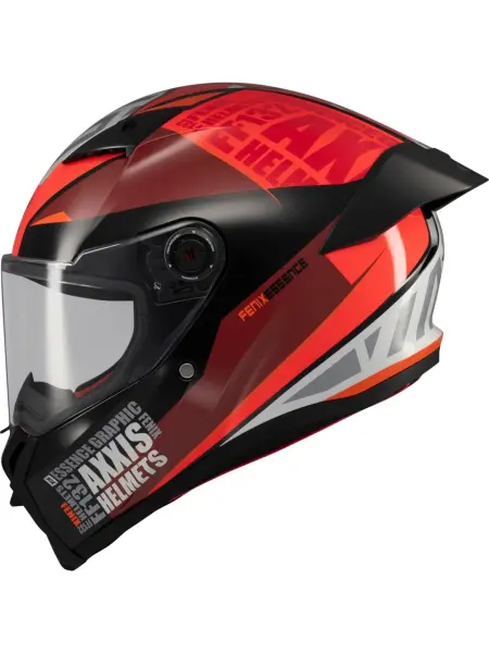 Axxis Fenix Essence Kask B5 Red Matt Beden: L