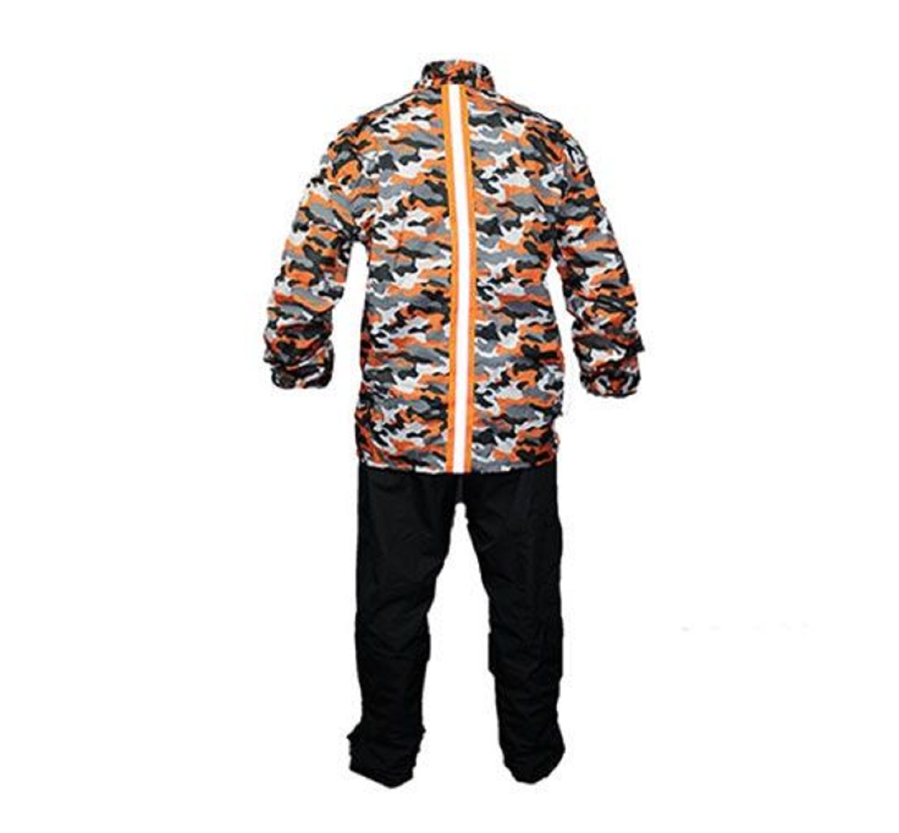 Motosiklet Yağmurluk Kamuflaj Turuncu Beden: XL Sports Vexo