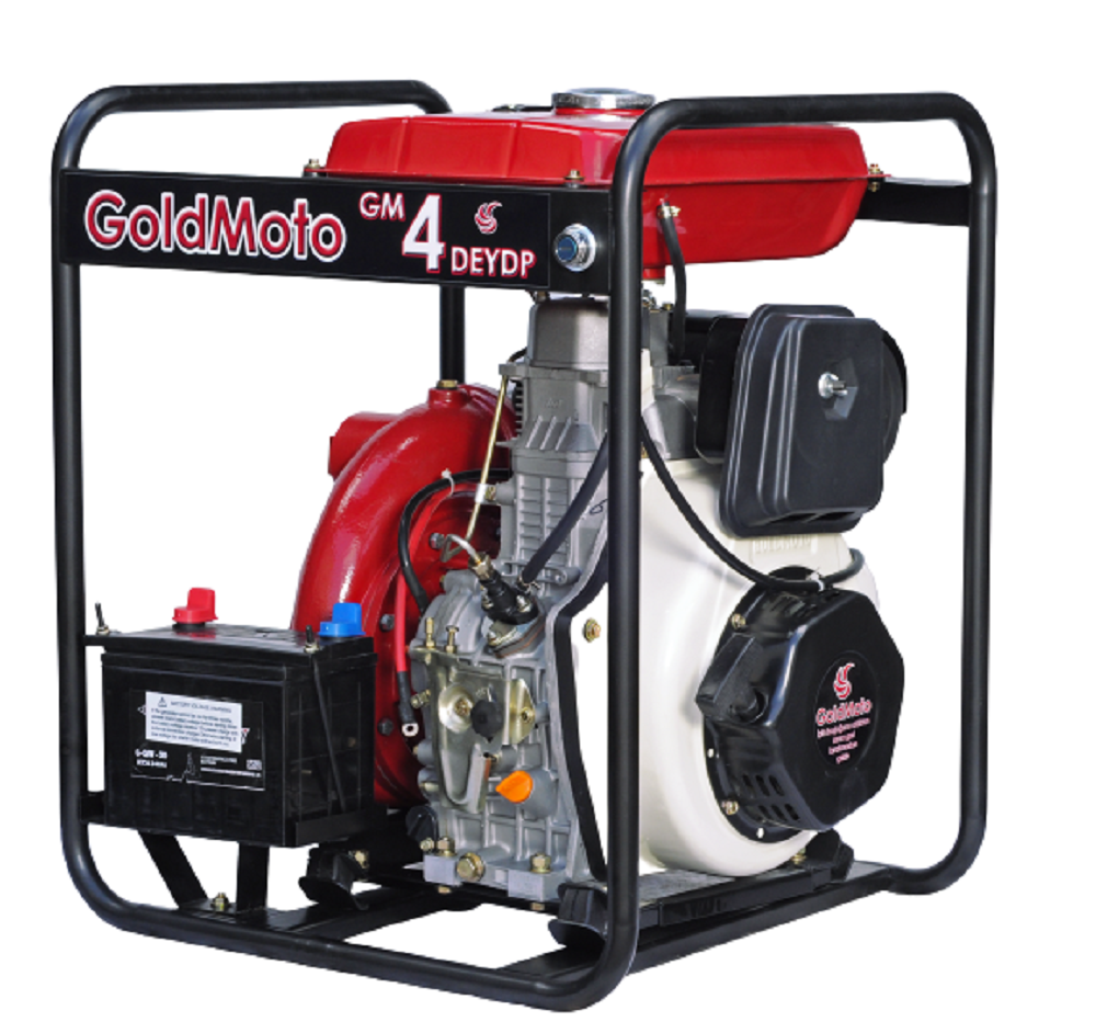 Goldmoto GM4DEYDP Dizel Su Motoru Marşlı Yüksek Basınçlı 4 Parmak