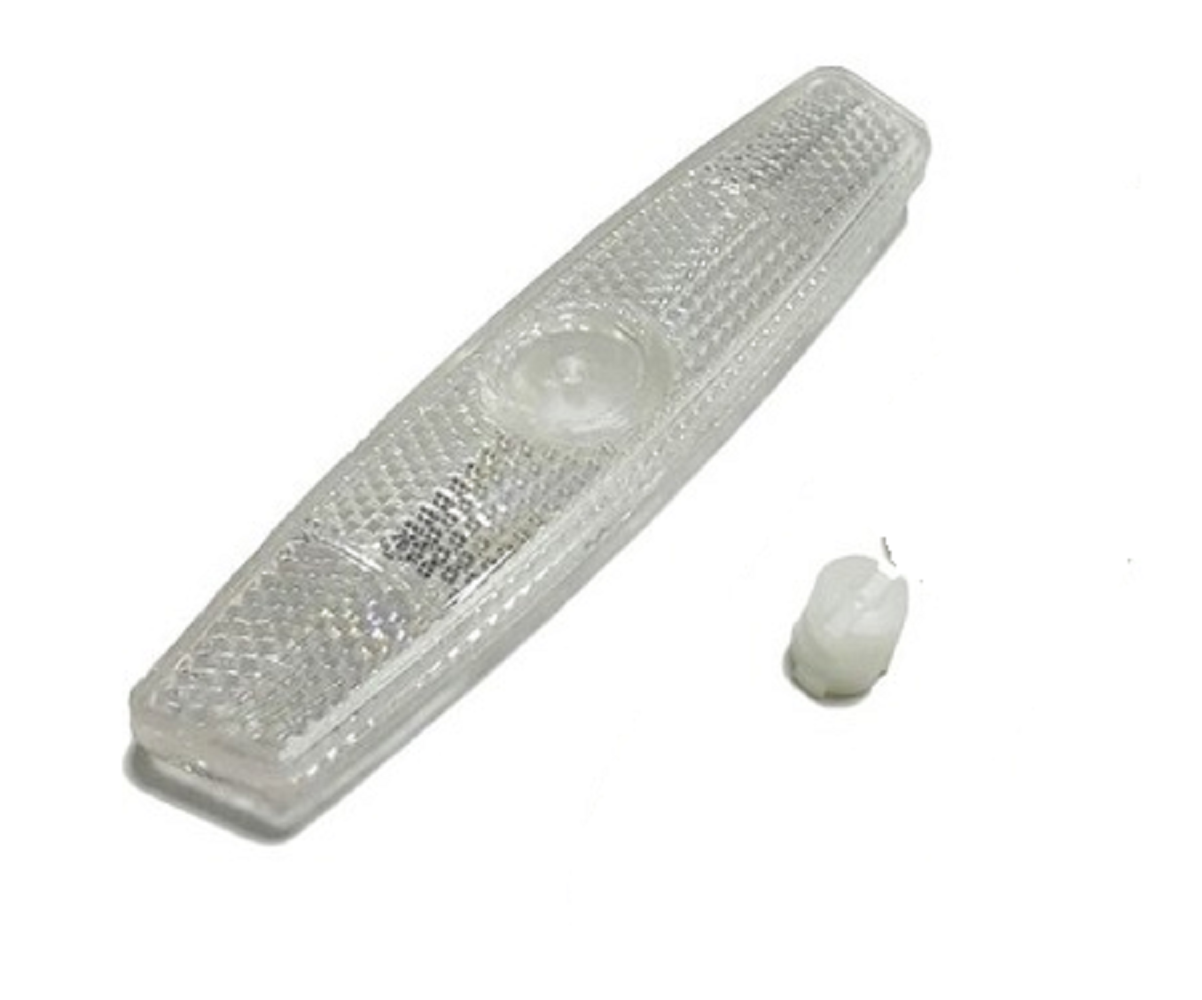 Bisiklet Jant Reflektörü Köşeli Beyaz Bisiklet