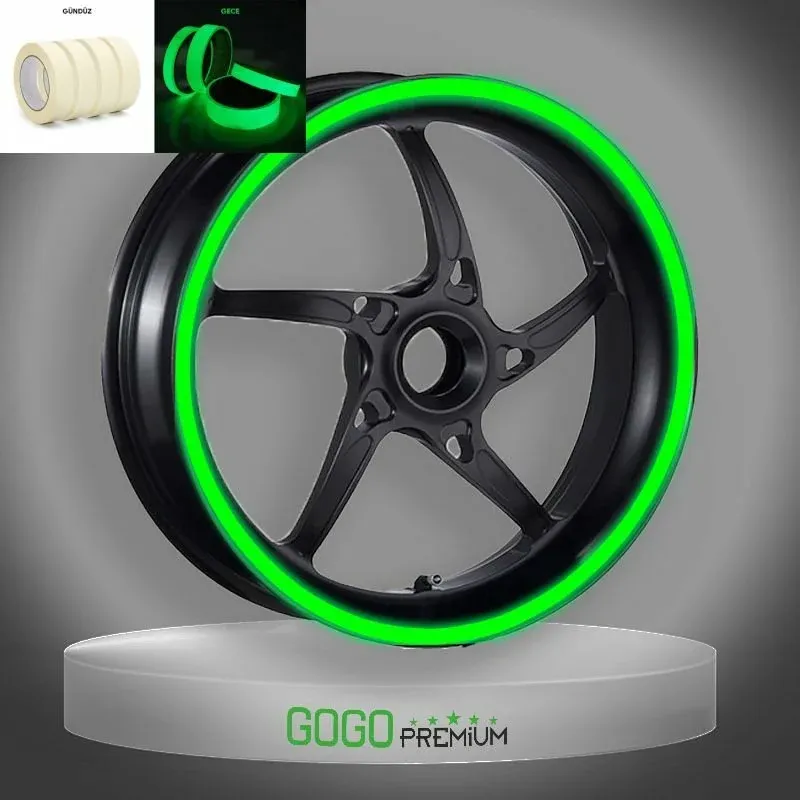 Jant Şeridi Gökkuşağı 7cm 7 Metre GOGO