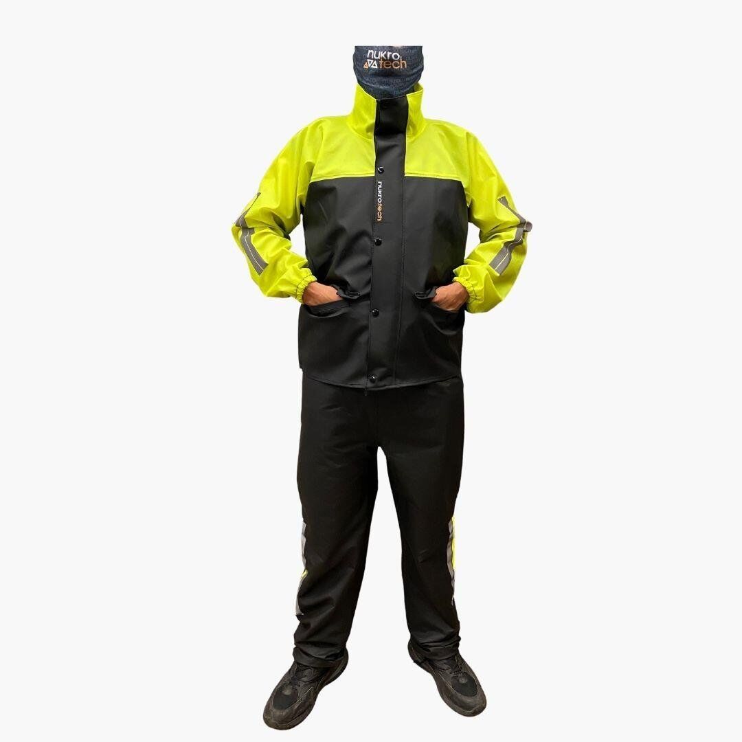 Motosiklet Astarlı PVC Yağmurluk Beden: M NUKROTECH