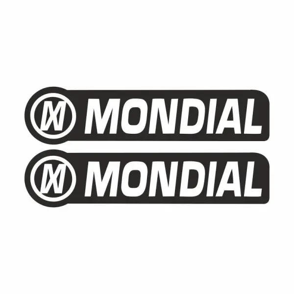 Mondial CG Serisi Depo Yan Damla Sticker Siyah GOGO