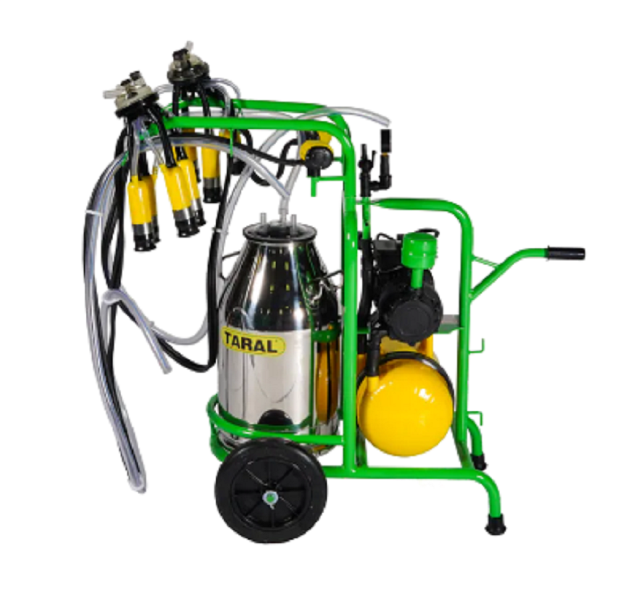 Taral Süt Sağım Makinesi Çift Sağımlı Tek Güğümlü Yağlı 300cc Kauçuk 40 Litre