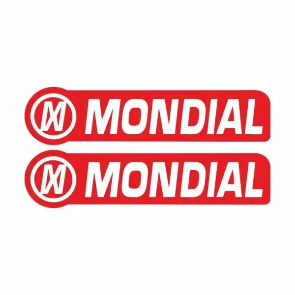 Mondial CG Serisi Depo Yan Damla Sticker Kırmızı GOGO