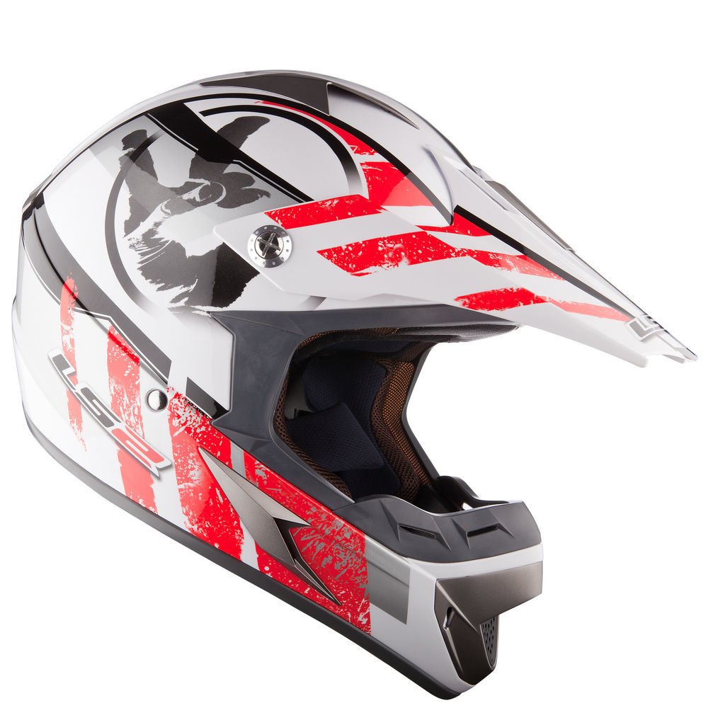 Motosiklet Kask Cross Mx 433 Stripe Kırmızı Beden:l Ls2