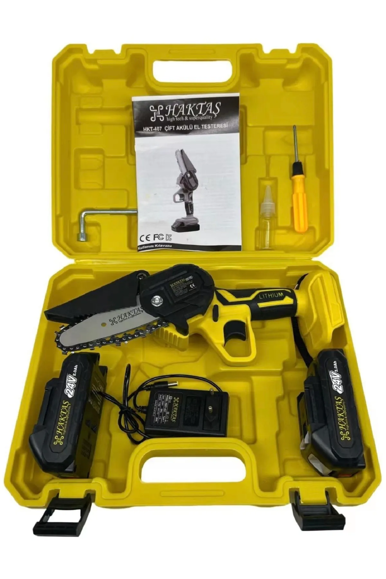 Haktas HKT407 Şarjlı Zincirli Testere