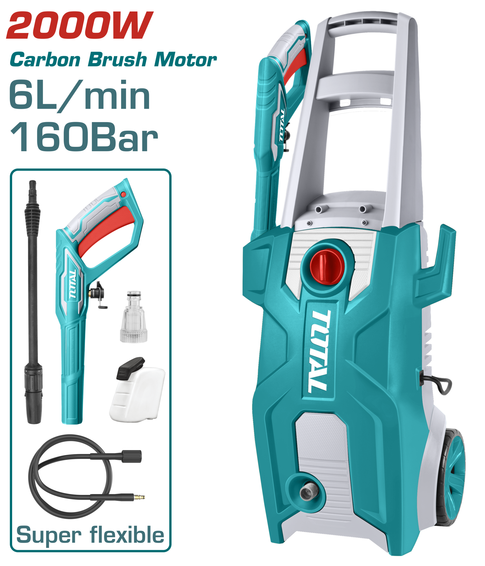 Total Basınç Yıkama 160 Bar 2000W