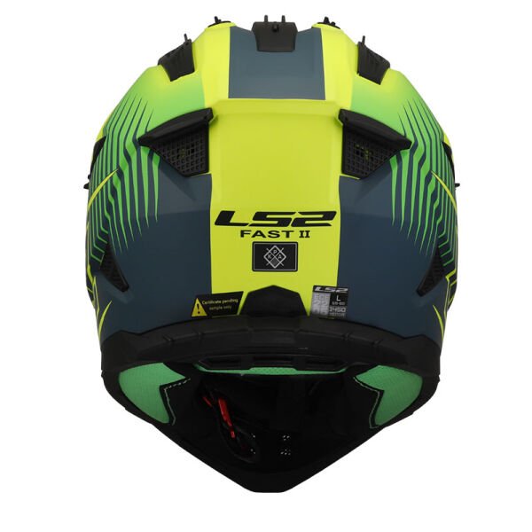 LS2 Fast 2 Kask Duck Yeşil-Neon Sarı Beden: M