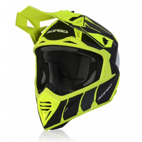 Motosiklet Kask X-TRACK Siyah-Sarı ACERBİS