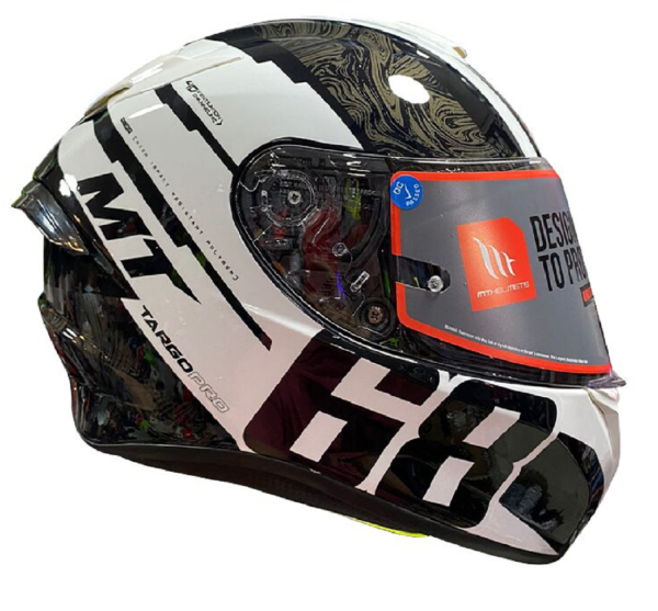 MT Kask Targo Pro WELCOME C0 GLOSS PEARL WHİTE Beden: XL