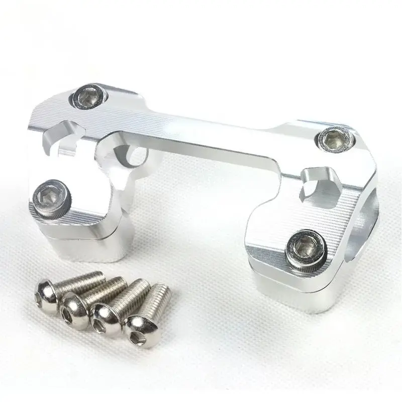 Motosiklet Gidon Kelepçesi 28mm Gümüş Üniversal GOGO