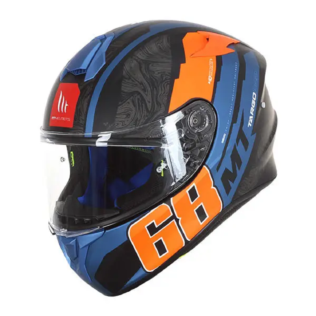 MT Kask Targo Pro WELCOME D4 MATT FLUOR ORANGE Beden: XXL