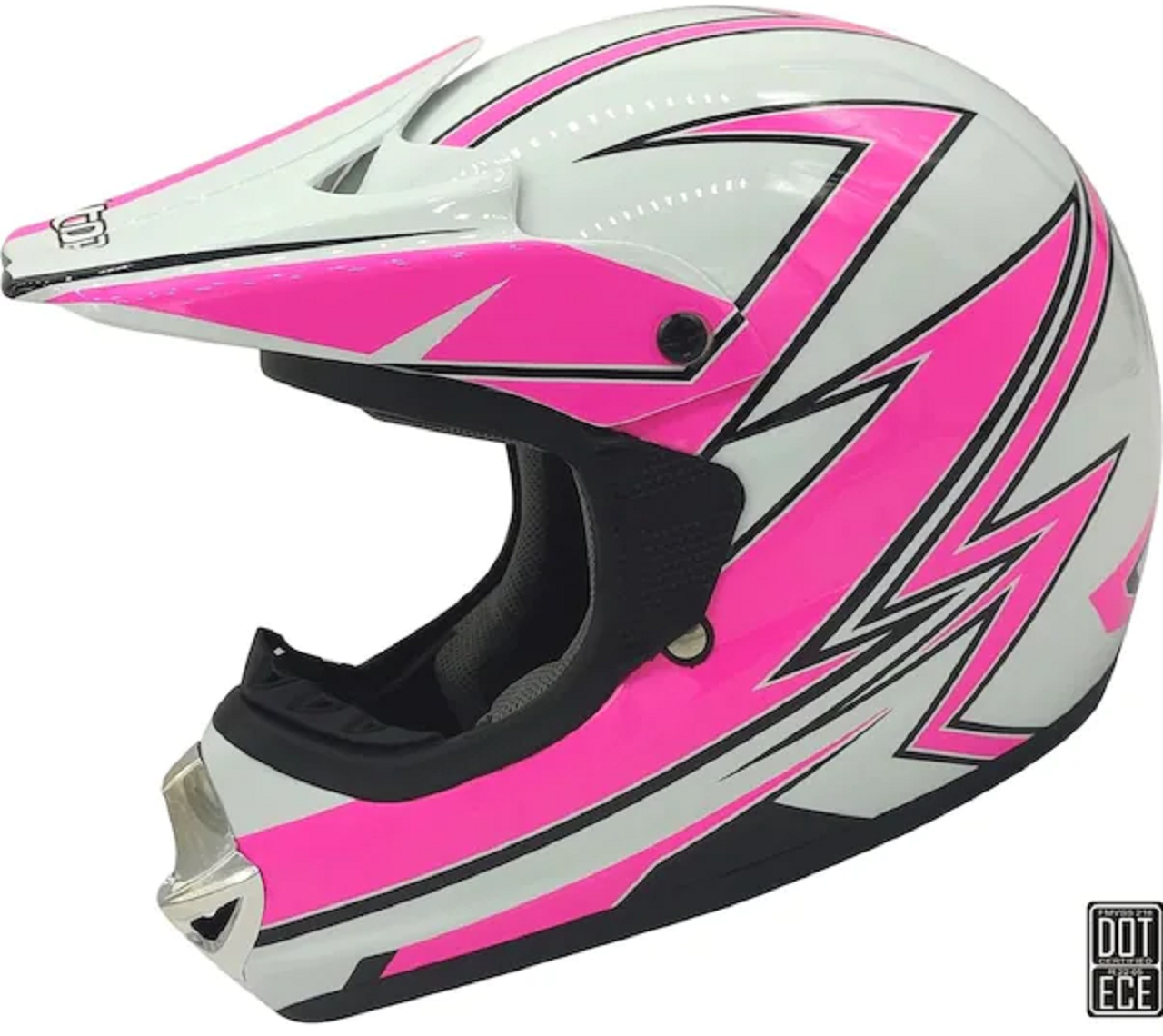 ALLTOP Çoçuk Kaskı Enduro Pembe Beden: L