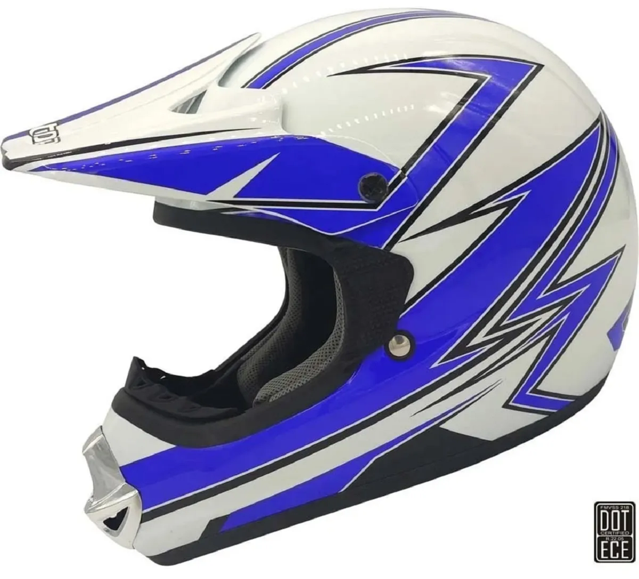 ALLTOP Çoçuk Kaskı Enduro Mavi Beden: L