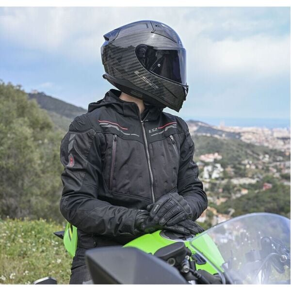 LS2 Zirconium Evo Mont Siyah-Kırmızı Beden: XL