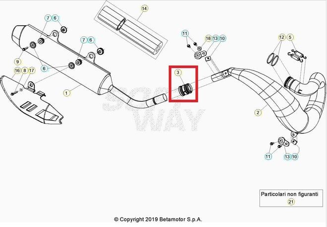 EXHAUST GASKET BETA ORJ YP B6