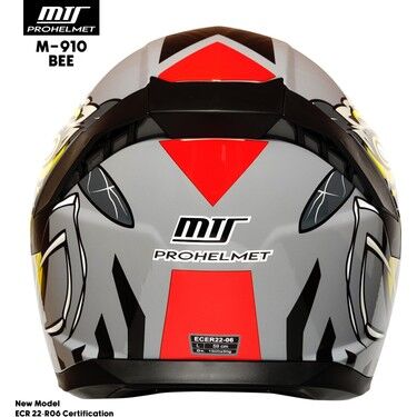 MTS 910 Kask Mat Gri Grafikli Beden: M