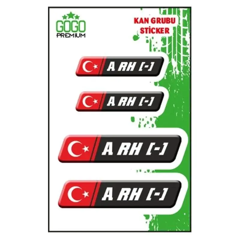 Kan Grubu ARH- Siyah Dörtlü Damla GOGO