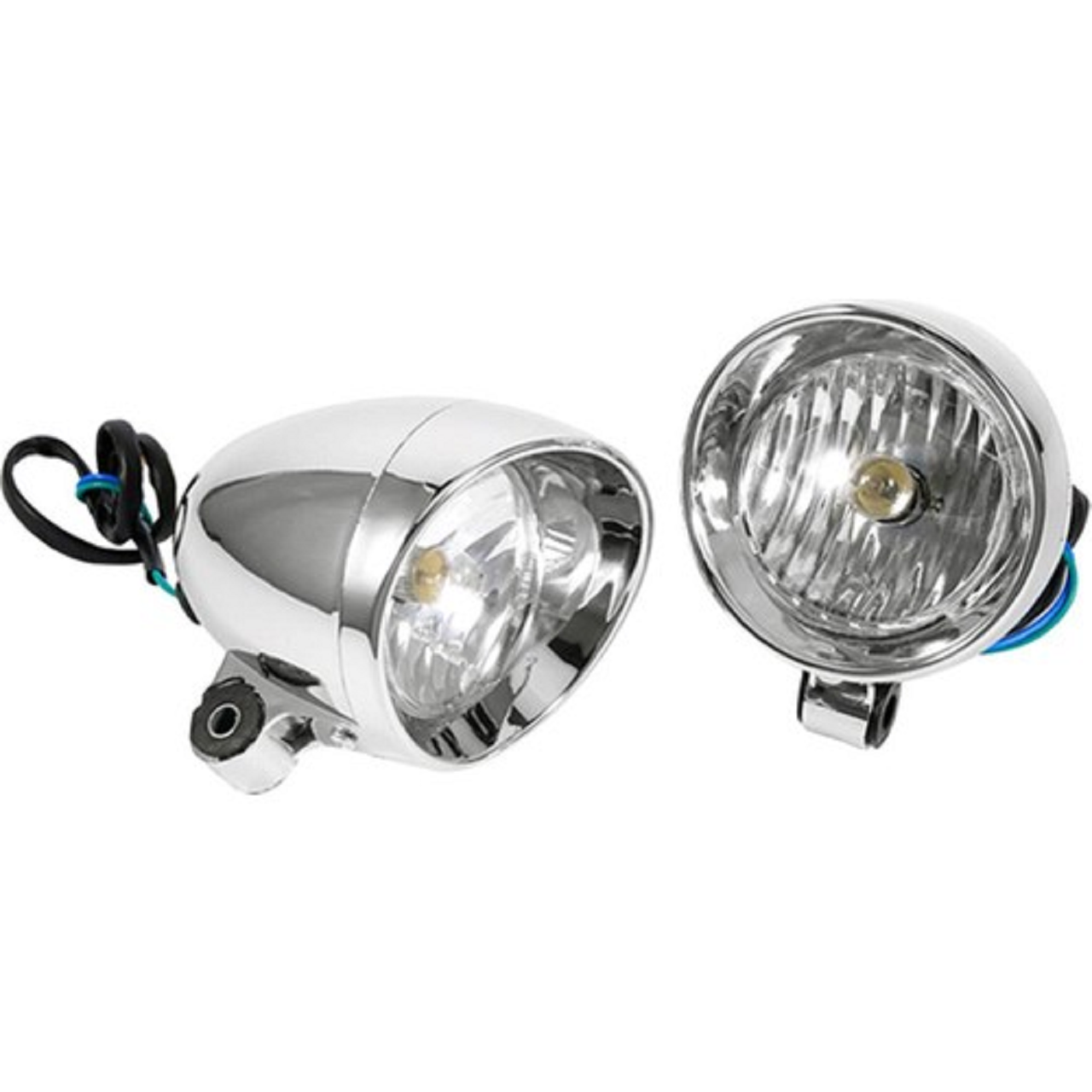 Motosiklet Sis Farı Komple Takımı Nikel Monero