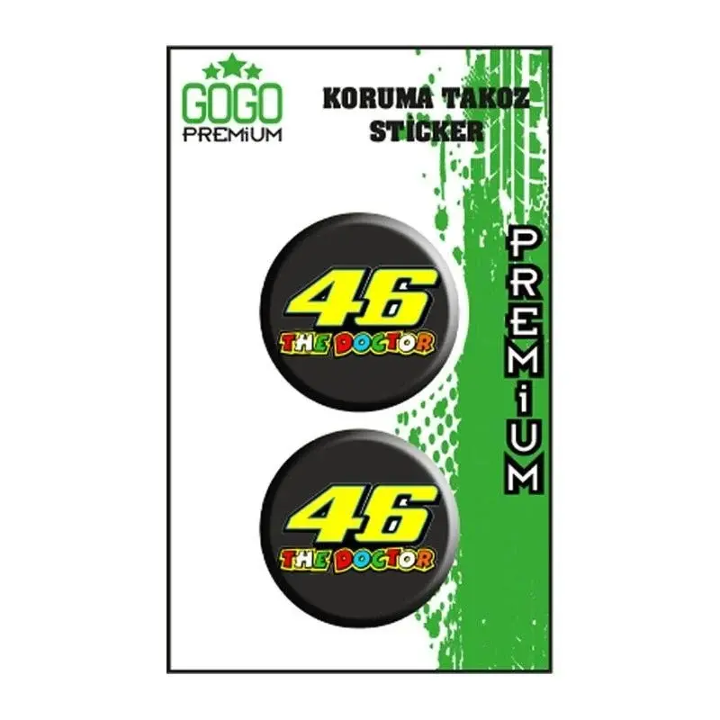 VR46 Koruma Takozu Damla Sticker 4X4cm 2 Li GOGO