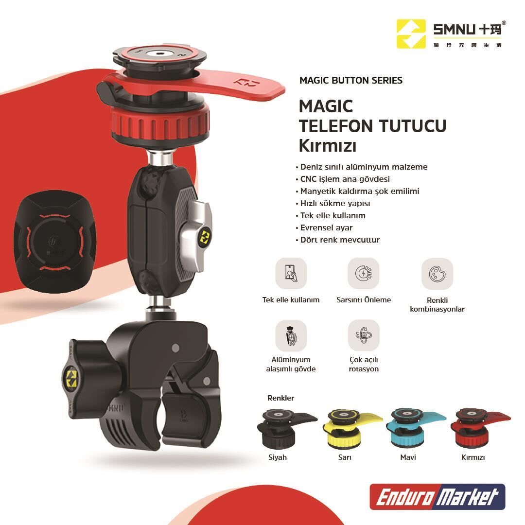 SMNU Magic Telefon Tutucu Kırmızı