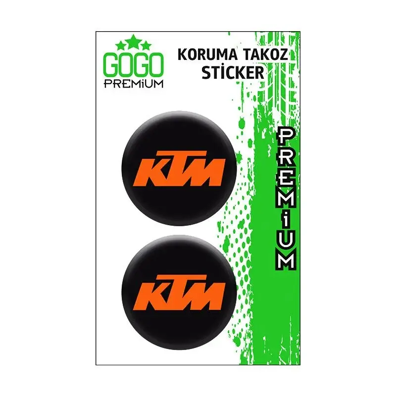 KTM Koruma Takozu Damla Sticker 4X4cm 2 Li GOGO