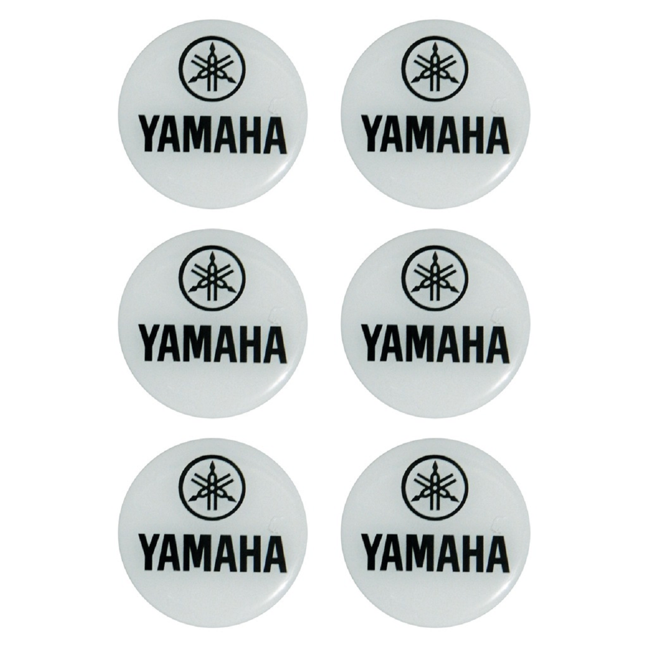 Motosiklet Damla Sticker 5cm 6lı Yamaha Beyaz Mts